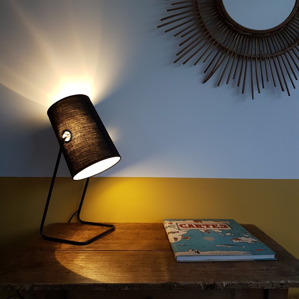 Lampe à poser, Twist noire