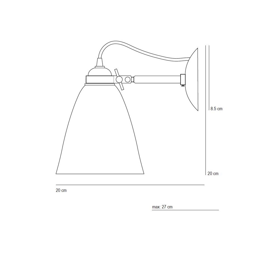 Applique Hector medium dome